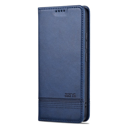 For Xiaomi 14 AZNS Magnetic Calf Texture Flip Leather Phone Case(Dark Blue)