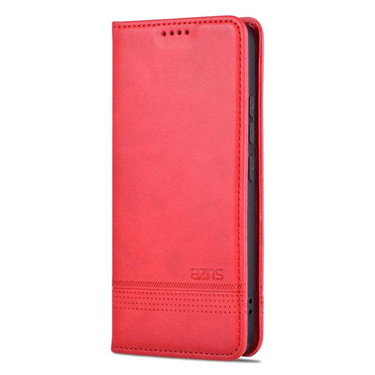 For Xiaomi 14 Pro AZNS Magnetic Calf Texture Flip Leather Phone Case(Red)