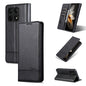 Pour Xiaomi Redmi K70E, coque de téléphone à rabat magnétique en cuir grainé de veau AZNS (Noir)