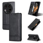 For Xiaomi 14 Ultra AZNS Magnetic Calf Texture Flip Leather Phone Case(Black)