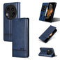For Xiaomi 14 Ultra AZNS Magnetic Calf Texture Flip Leather Phone Case(Dark Blue)