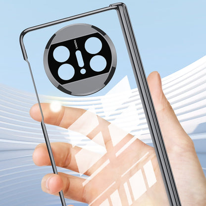 For Huawei Mate X3 GKK Integrated Hinge Folding Phone Case with Holder(Silver)
