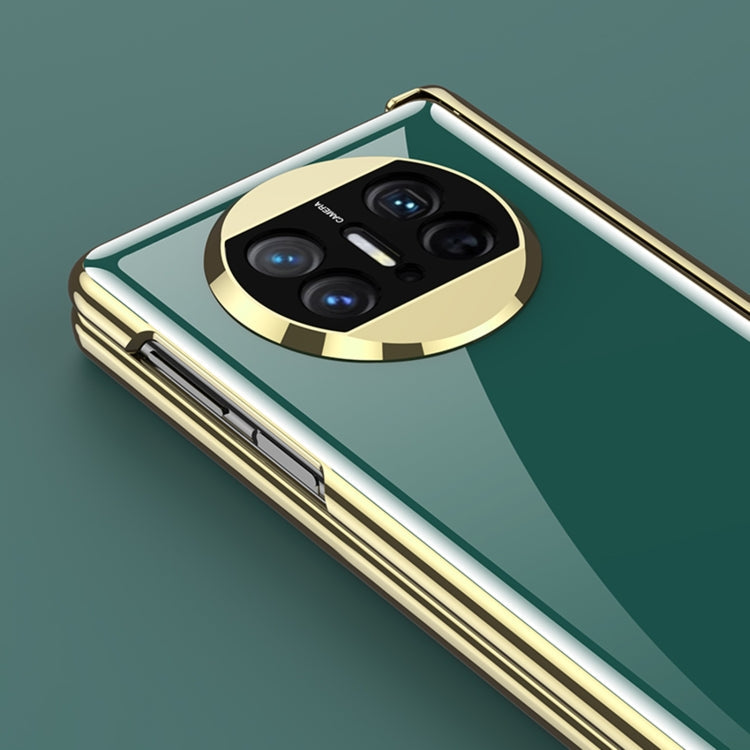 For Huawei Mate X3 GKK Integrated Plating Hinge Folding Phone Case(Black)