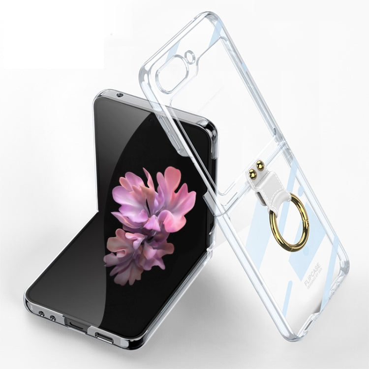 For Samsung Galaxy Z Flip6 / Flip7 FE GKK Electroplating Phone Case with Ring(Transparent)