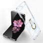 For Samsung Galaxy Z Flip6 / Flip7 FE GKK Electroplating Phone Case with Ring(Transparent)