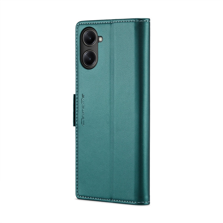 For Realme 10 Pro 5G CaseMe 023 Butterfly Buckle Litchi Texture RFID Anti-theft Leather Phone Case(Pearly Blue)