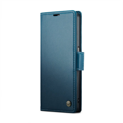 For Realme 9i 4G CaseMe 023 Butterfly Buckle Litchi Texture RFID Anti-theft Leather Phone Case(Blue)
