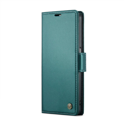 For Realme 9i 4G CaseMe 023 Butterfly Buckle Litchi Texture RFID Anti-theft Leather Phone Case(Pearly Blue)