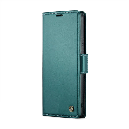 For Realme 11 Pro/11 Pro+ CaseMe 023 Butterfly Buckle Litchi Texture RFID Anti-theft Leather Phone Case(Pearly Blue)