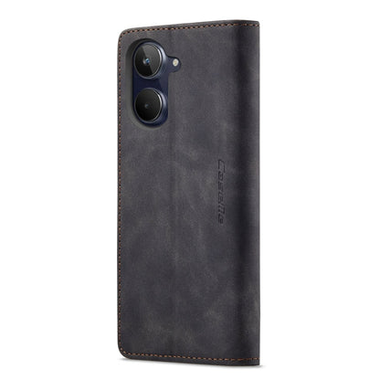 For Realme 10 4G CaseMe 013 Multifunctional Horizontal Flip Leather Phone Case(Black)