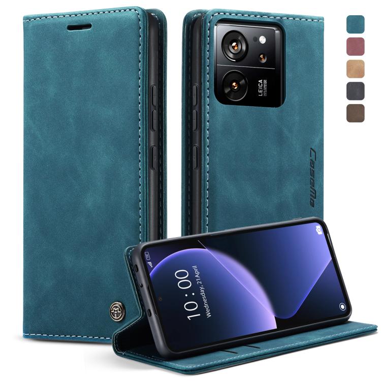 For Xiaomi 13T/13T Pro CaseMe 013 Multifunctional Horizontal Flip Leather Phone Case(Blue)