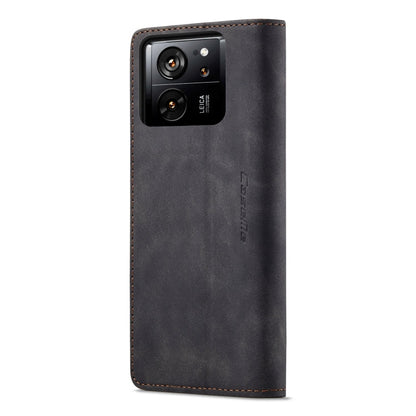 For Xiaomi 13T/13T Pro CaseMe 013 Multifunctional Horizontal Flip Leather Phone Case(Black)