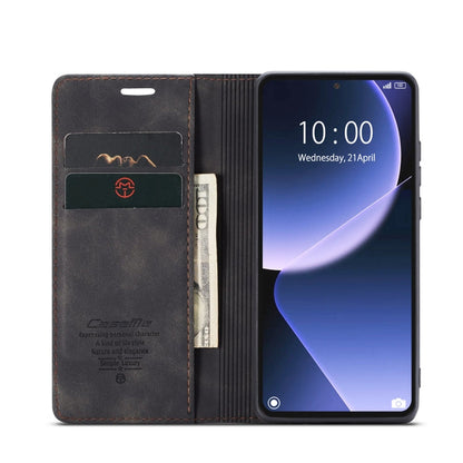 For Xiaomi 13T/13T Pro CaseMe 013 Multifunctional Horizontal Flip Leather Phone Case(Black)