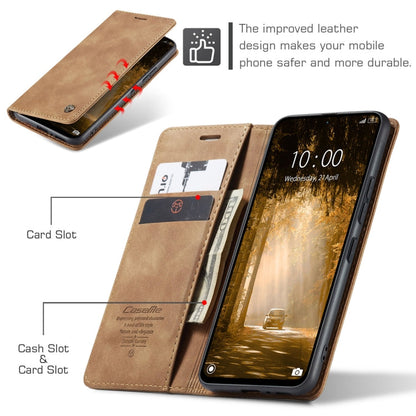 For Xiaomi Redmi Note 13 4G CaseMe 013 Multifunctional Horizontal Flip Leather Phone Case(Brown)
