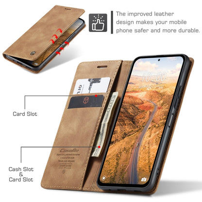 For Xiaomi Redmi Note 13 5G CaseMe 013 Multifunctional Horizontal Flip Leather Phone Case(Brown)