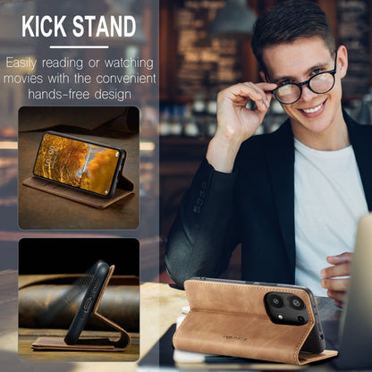 For Xiaomi Redmi Note 13 Pro 4G CaseMe 013 Multifunctional Horizontal Flip Leather Phone Case(Brown)