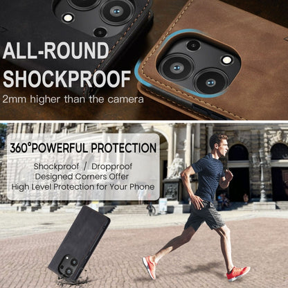 For Xiaomi Redmi Note 13 Pro 4G CaseMe 013 Multifunctional Horizontal Flip Leather Phone Case(Black)