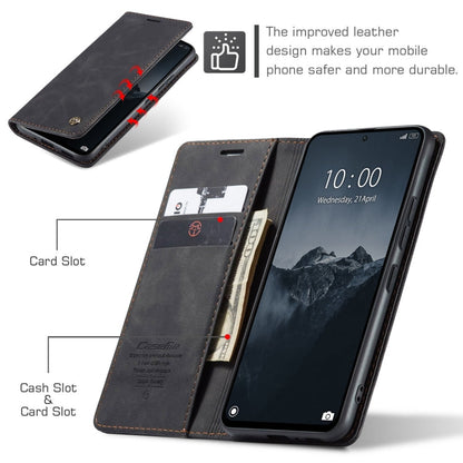 For Xiaomi Redmi Note 13 Pro 4G CaseMe 013 Multifunctional Horizontal Flip Leather Phone Case(Black)