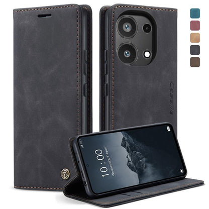 For Xiaomi Redmi Note 13 Pro 4G CaseMe 013 Multifunctional Horizontal Flip Leather Phone Case(Black)