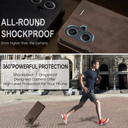 For Xiaomi Redmi Note 13 Pro+ CaseMe 013 Multifunctional Horizontal Flip Leather Phone Case(Coffee)
