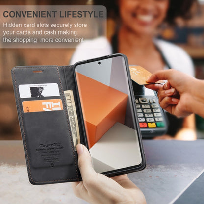 For Xiaomi Redmi Note 13 Pro+ CaseMe 013 Multifunctional Horizontal Flip Leather Phone Case(Black)