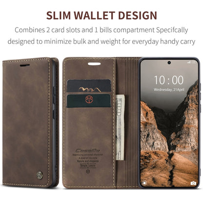 For Xiaomi Poco X6 Pro CaseMe 013 Multifunctional Horizontal Flip Leather Phone Case(Coffee)