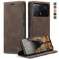 For Xiaomi Poco X6 Pro CaseMe 013 Multifunctional Horizontal Flip Leather Phone Case(Coffee)