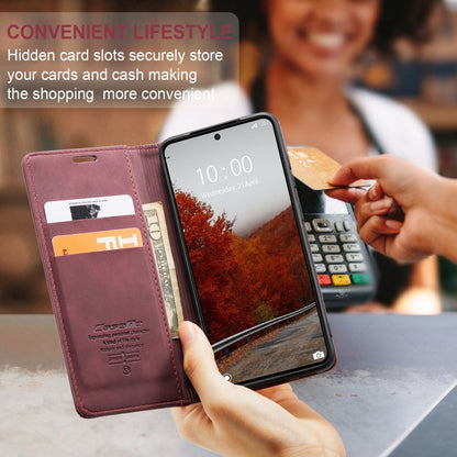 For Xiaomi Poco X6 Pro CaseMe 013 Multifunctional Horizontal Flip Leather Phone Case(Wine Red)
