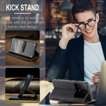 For Xiaomi Poco X6 Pro CaseMe 013 Multifunctional Horizontal Flip Leather Phone Case(Black)
