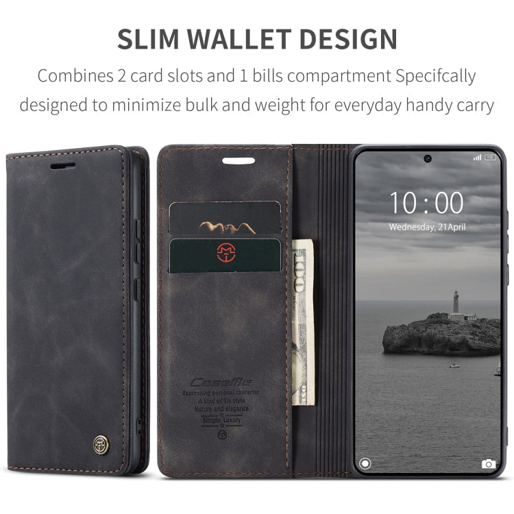 For Xiaomi Poco X6 Pro CaseMe 013 Multifunctional Horizontal Flip Leather Phone Case(Black)