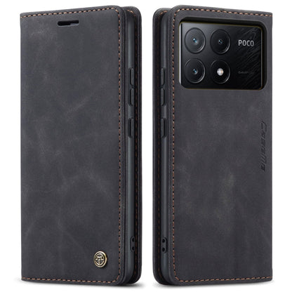 For Xiaomi Redmi K70E 5G CaseMe 013 Multifunctional Horizontal Flip Leather Phone Case(Black)