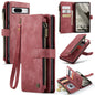 For Google Pixel 8 CaseMe C30 Multifunctional Leather Phone Case(Red)