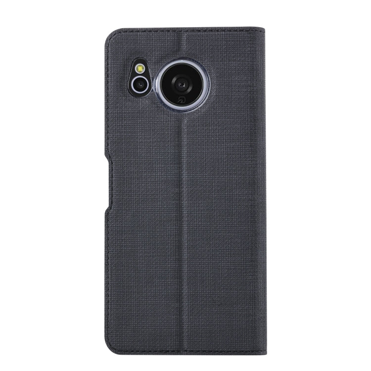 For Sharp Aquos Sense8 ViLi DMX Series Shockproof TPU + PU Leather Magnetic Attraction Horizontal Flip Case(Black)