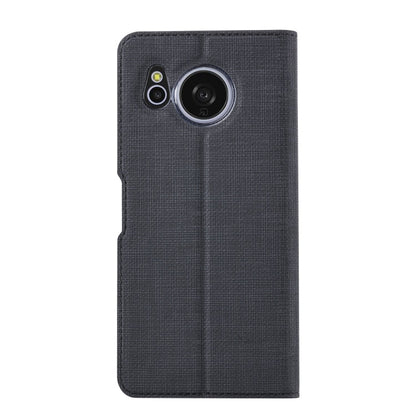 For Sharp Aquos Sense8 ViLi DMX Series Shockproof TPU + PU Leather Magnetic Attraction Horizontal Flip Case(Black)