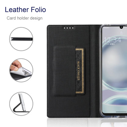 For Sharp Aquos Sense8 ViLi DMX Series Shockproof TPU + PU Leather Magnetic Attraction Horizontal Flip Case(Black)