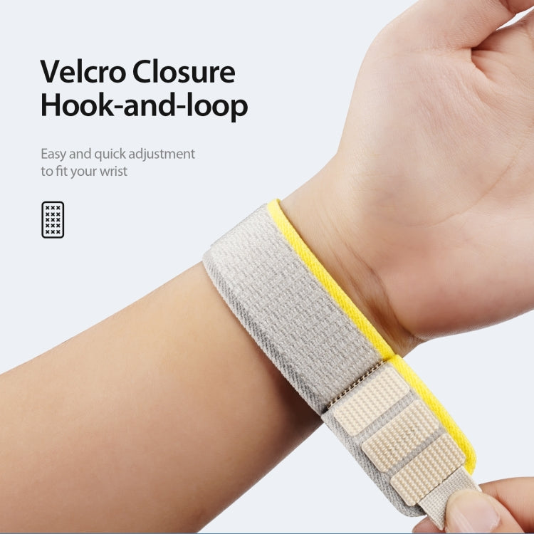 Pour Apple Watch 10 46mm Bracelet de montre en nylon DUX DUCIS série YJ (Jaune)