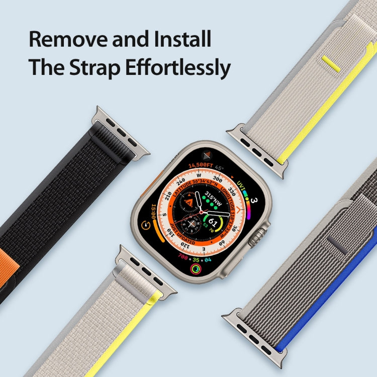 Pour Apple Watch 10 46mm Bracelet de montre en nylon DUX DUCIS série YJ (Jaune)