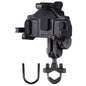 MOTOSLG Crab Motorcycle Phone Clamp Bracket U-Type Headbar Mount with Anti-theft Lock(Black)