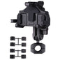 MOTOSLG Crab Motorcycle Phone Clamp Bracket O-Type Rear Mirror Mount(Black)