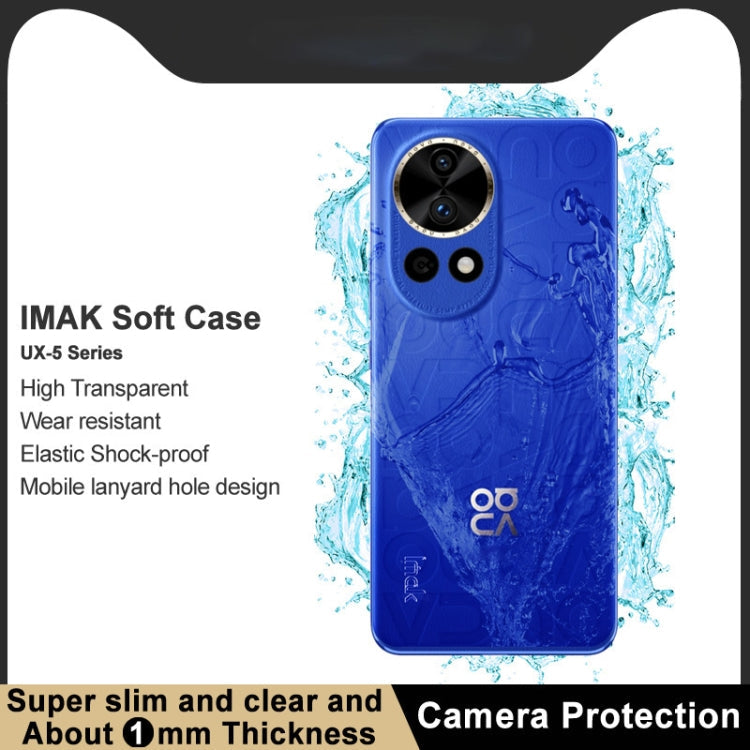 Pour Huawei nova 12 Pro/nova 12 Ultra Coque de protection antichoc transparente en TPU imak UX-5 Series