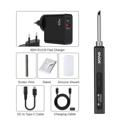 GVDA GD300 Intelligent Internal Heating Digital Display Constant Temperature Maintenance Electric Soldering Iron with 65W Charger