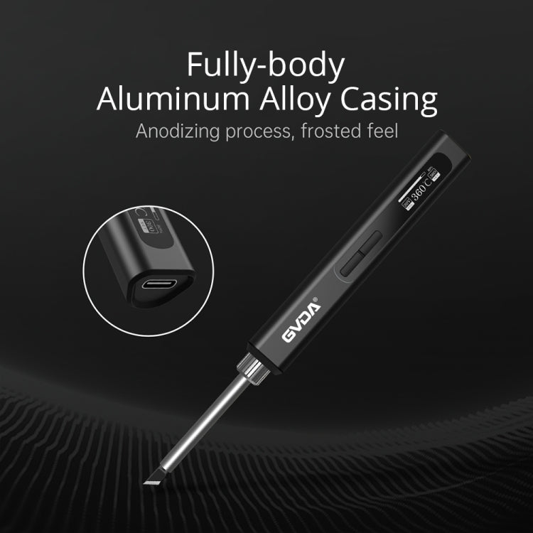 GVDA GD300 Intelligent Internal Heating Digital Display Constant Temperature Maintenance Electric Soldering Iron with 65W Charger+4 Tips+Stand Set
