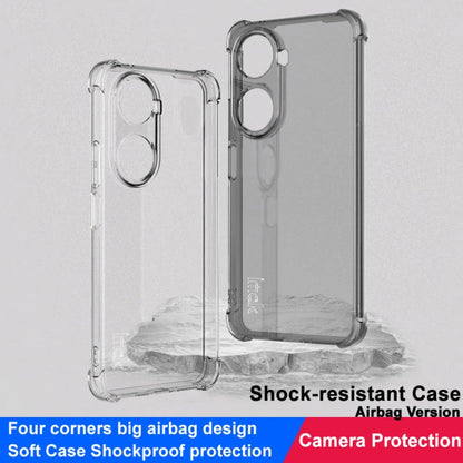 For Huawei nova 11 SE imak Shockproof Airbag TPU Phone Case(Transparent Black)