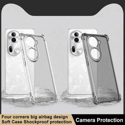 Pour coque de téléphone TPU antichoc Airbag imak pour OPPO Reno11 Pro 5G Global (Transparent)