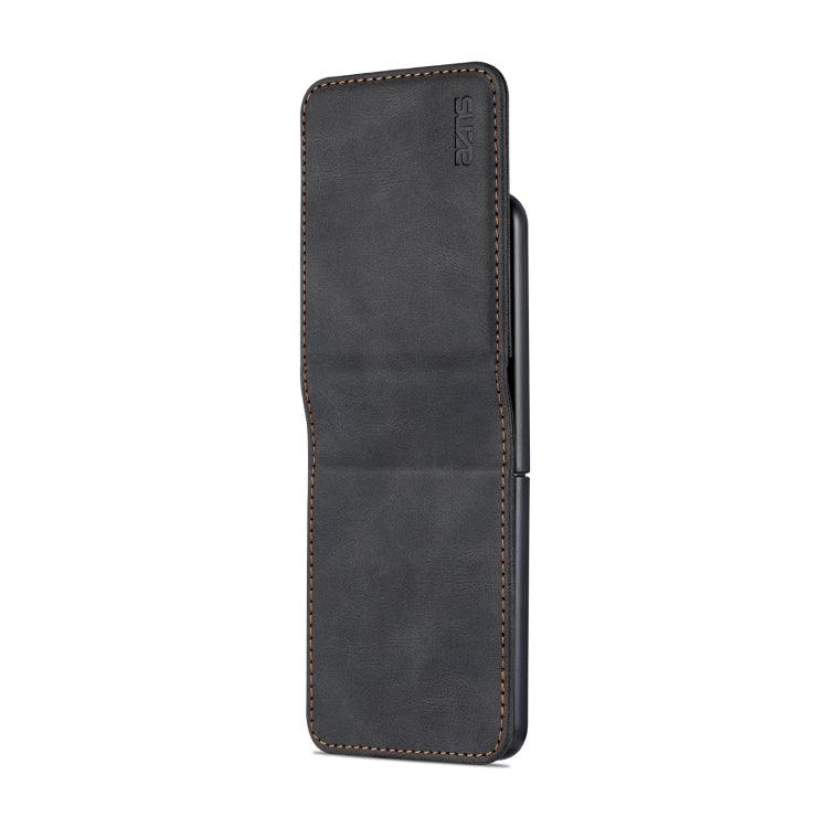 For Samsung Galaxy Z Flip5 AZNS Dream II Skin Feel PU+TPU Horizontal Flip PU Phone Case(Black)