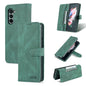 For Samsung Galaxy Z Fold5 AZNS Dream II Skin Feel PU+TPU Horizontal Flip PU Phone Case(Green)