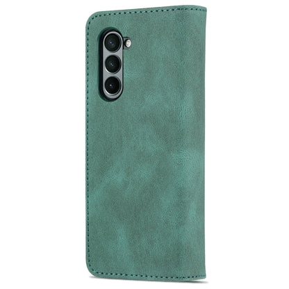 For Samsung Galaxy Z Fold5 AZNS Dream II Skin Feel PU+TPU Horizontal Flip PU Phone Case(Green)
