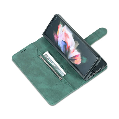 For Samsung Galaxy Z Fold5 AZNS Dream II Skin Feel PU+TPU Horizontal Flip PU Phone Case(Green)