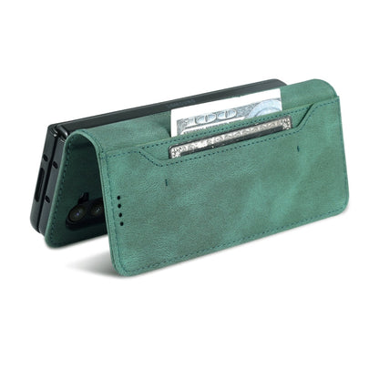 For Samsung Galaxy Z Fold5 AZNS Dream II Skin Feel PU+TPU Horizontal Flip PU Phone Case(Green)