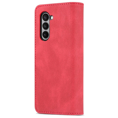 For Samsung Galaxy Z Fold5 AZNS Dream II Skin Feel PU+TPU Horizontal Flip PU Phone Case(Red)